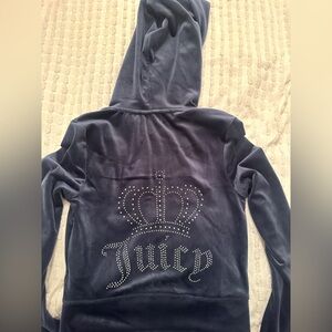 Juicy Couture Deep Blue Velour Hoodie